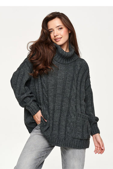 Turtleneck model 232050 Makadamia