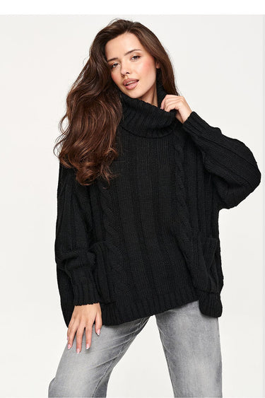 Turtleneck model 232051 Makadamia