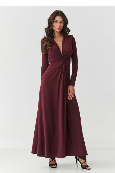 Long dress model 232063 Makadamia