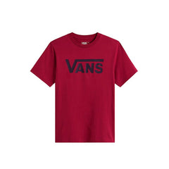 Child's Short Sleeve T-Shirt Vans Classic Bordeaux Maroon Dark Red