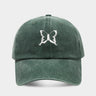 Soft Top Casual Peaked Cap Butterfly Embroidered Sun Hat  