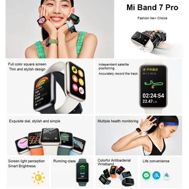 Xiaomi Mi Band 7 Pro Smart Watch, 1.64 inch AMOLED Screen, Support Blood Oxygen Monitoring / 117 Sport Modes - UTrano