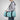 Blue Zebra Print Duffel Bag — Travel Gym Weekend Bag  