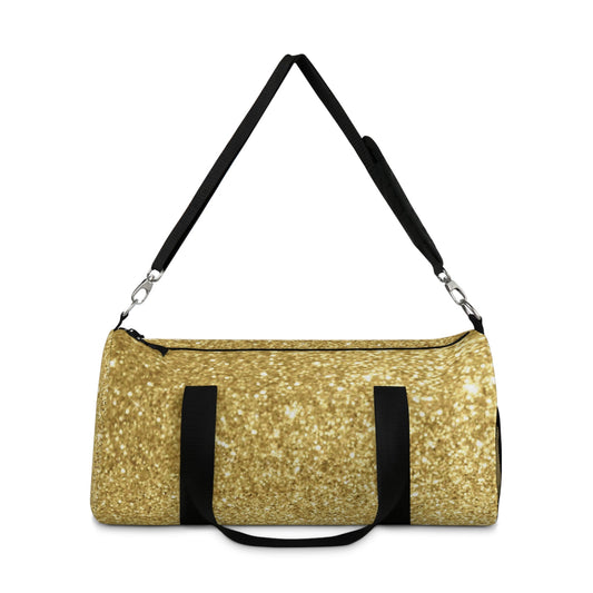 Gold Glitter Duffel Bag — Sparkle Travel & Gym Bag  