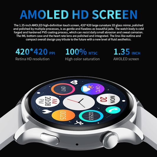 Bluetooth Call Heart Rate Smart Pedometer Sports Watch Utrano