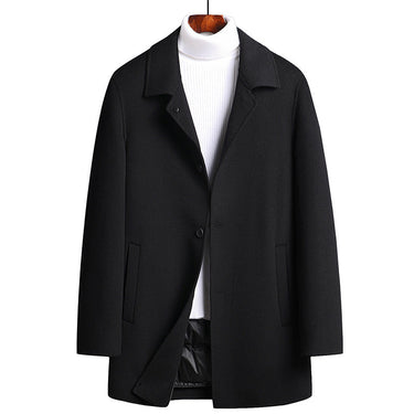 Thickened double-sided woolen coat with down liner  