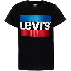 Child's Short Sleeve T-Shirt Levi's LVB-SPORTSWEAR LOGO TEE Black