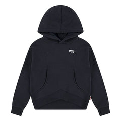Hooded Sweatshirt for Girls Levi's Batwing Patch Hoodie Black