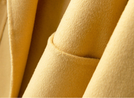 Women's Pure Small Woolen Coat Double-faced Cashmere Slim-fit  