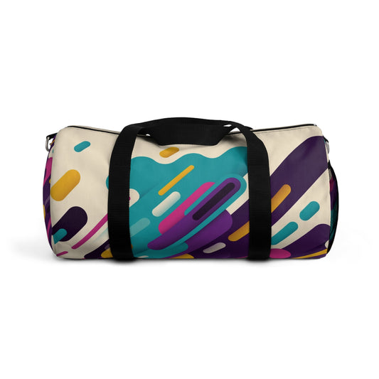Colorful Abstract Pattern Duffel Bag — Vibrant Travel & Gym Bag  