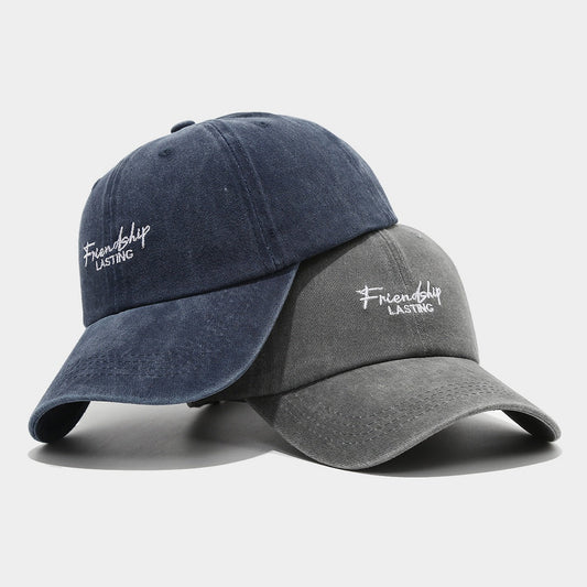 Soft Top Show Face A Little Retro Distressed Peaked Cap Couple  