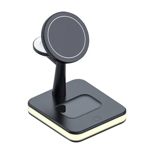991 3 in 1 15W Electromagnetic Induction Wireless Fast Charging with 360 Degree Rotating Holder, 991 Utrano
