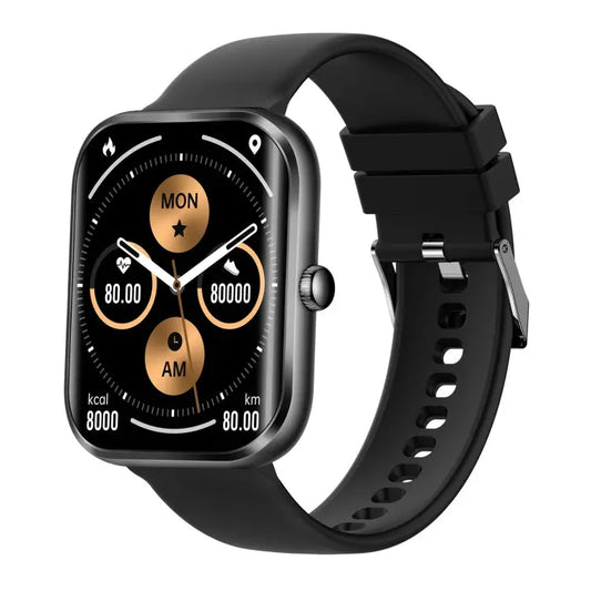 AK58 1.96 inch Screen Bluetooth Smart Watch, Support Health Monitoring & 100+ Sports Modes, Silicone Band, Steel Band - UTrano