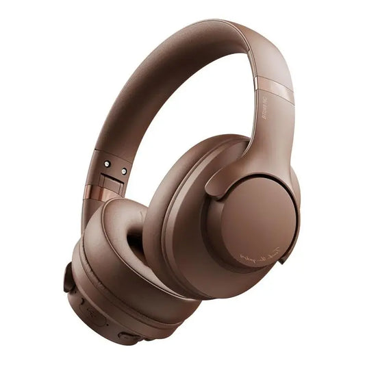 BT048NC Over-ear ANC and ENC Noise Reduction Wireless Headphones  Dark Brown