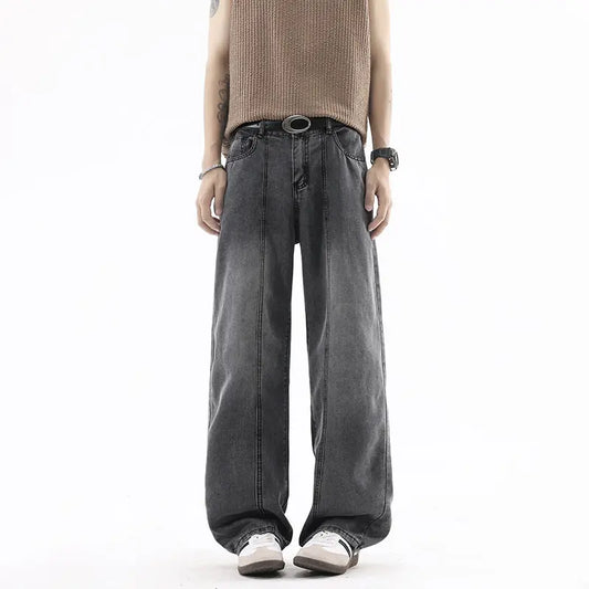 Black Ice Silk Denim Pants  
