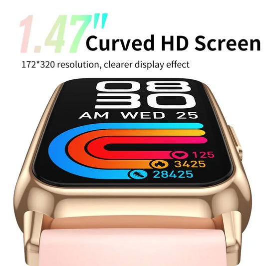 CY22 1.47 inch Silicone Strap IP67 Waterproof Smart Watch, Support Heart Rate / Blood Pressure - UTrano