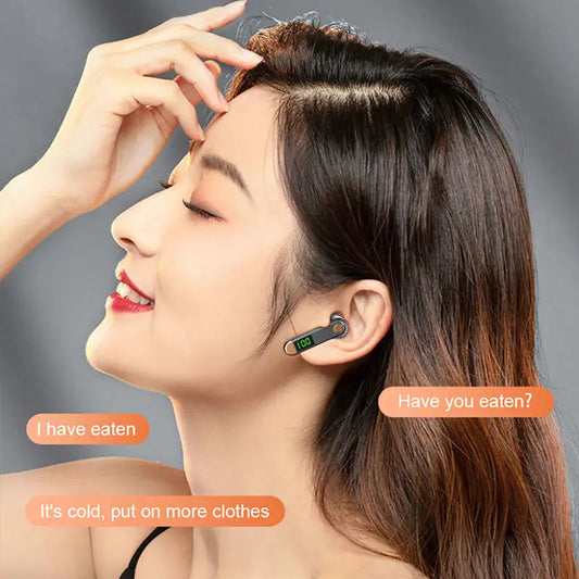 Car Sports Running Noise Cancelling Talk Single Ear Business Bluetooth Headset 