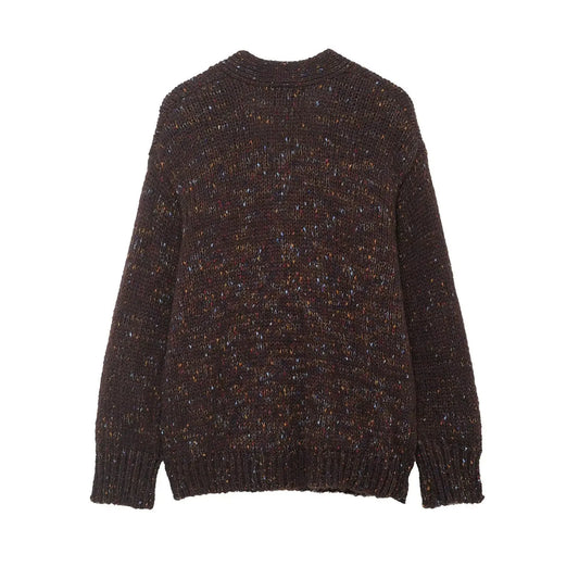 Casual and lazy style pleated knitted loose jacket  