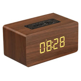 Clock Version Wooden Bluetooth Speaker  