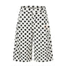 Color blocked polka dot loose straight shorts  