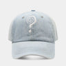 Creative Denim Question Mark Pattern Baseball Cap  