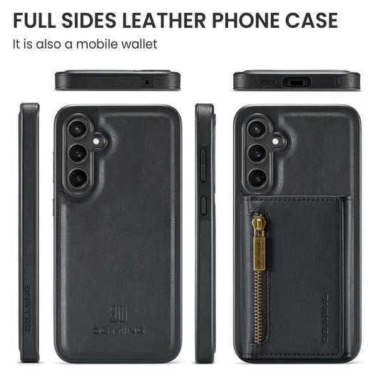 DG.MING M5 Series Zip RFID Multi Card Detachable Leather Phone Case, For Samsung Galaxy S23 FE 5G, For Samsung Galaxy S23 Ultra, For Samsung Galaxy S23+, For Samsung Galaxy S23  