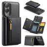 DG.MING M5 Series Zip RFID Multi Card Detachable Leather Phone Case, For Samsung Galaxy S25 Edge 5G, For Galaxy S25 5G, For Galaxy S25+ 5G, For Samsung Galaxy S25 Ultra 5G  