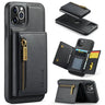 DG.MING M5 Series Zip RFID Multi Card Detachable Leather Phone Case, For iPhone 11 Pro Max  