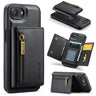 DG.MING M5 Series Zip RFID Multi Card Detachable Leather Phone Case, For iPhone 17e / 16e, For iPhone 17 Pro Max, For iPhone 17 Pro, For iPhone 17  