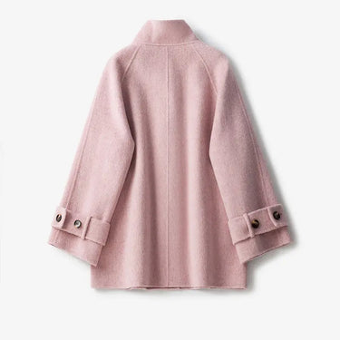 Double-sided Cashmere Women's Mid-length Waist Slimming Woolen Coat  