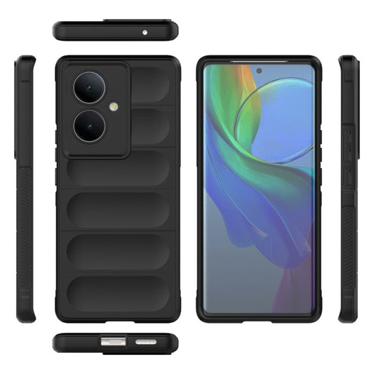 Magic Shield TPU + Flannel Phone Case, For vivo Y78+ Global, For vivo iQOO Z7x  