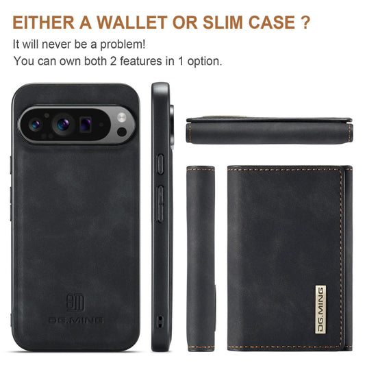 DG.MING M1 Series 3-Fold Multi Card Wallet + Magnetic Phone Case, For Google Pixel 9 Pro XL, For Google Pixel 9 / 9 Pro, For Google Pixel 8a, For Google Pixel 8 Pro  