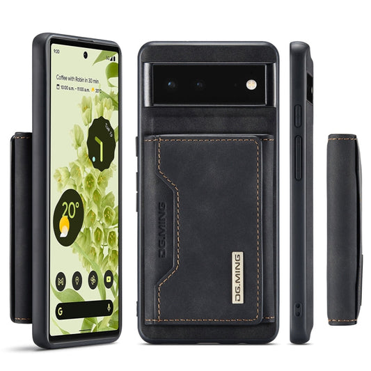 DG.MING M2 Series 3-Fold Multi Card Bag + Magnetic Phone Case, For Google Pixel 6  