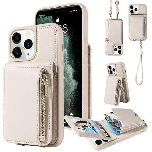 Crossbody Lanyard Zipper Wallet Leather Phone Case, For iPhone 11 Pro, For iPhone X / XS, For iPhone XR, For iPhone XS Max  