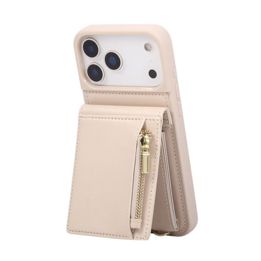 Crossbody Lanyard Zipper Wallet Leather Phone Case, For iPhone 17 Pro Max, For iPhone 17 Pro, For iPhone 17, For iPhone Air  
