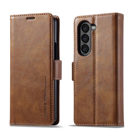 LC.IMEEKE RFID Anti-theft Leather Phone Case, For Samsung Galaxy Z Fold6 5G, For Samsung Galaxy Z Fold5, For Samsung Galaxy Z Flip5  
