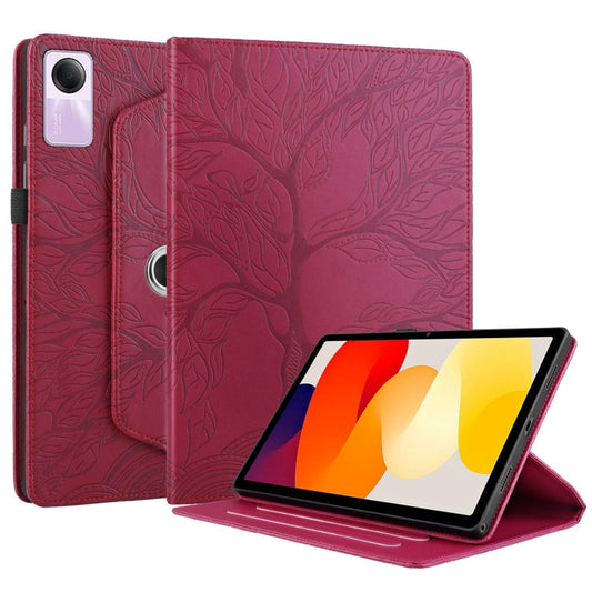 Tree Life Embossed Rotation Leather Tablet Case, For Xiaomi Redmi Pad SE 11, For Xiaomi Pad 6 / 6 Pro, For Xiaomi Redmi Pad 10.6 2022, For Xiaomi Pad 5 / 5 Pro  
