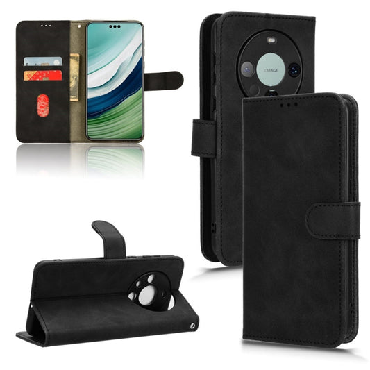 Skin Feel Magnetic Flip Leather Phone Case, For Huawei Mate 60, For Huawei Mate 60 Pro 5G  