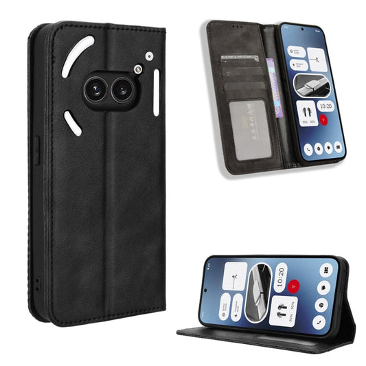 Magnetic Buckle Retro Texture Leather Phone Case, For Nothing Phone 2a, For Nothing Phone 2  