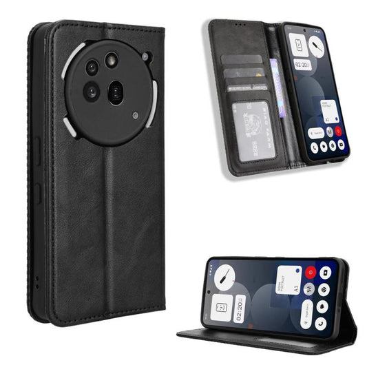 Magnetic Buckle Retro Texture Leather Phone Case, For Nothing Phone 2a, For Nothing Phone 2  