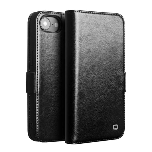 QIALINO Classic 103 Buckle Genuine Leather Phone Case, For iPhone 17e / 16e, For iPhone 17 Pro Max, For iPhone 17 Pro, For iPhone 17, For iPhone Air, For iPhone 15 Pro Max, For iPhone 15 Pro, For iPhone 15 Plus, For iPhone 15  