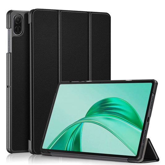 Custer Pure Color 3-Fold Leather Tablet Case, For Honor Pad X8b / X8a, For Honor Pad X9a / X9 Pro, For Honor Pad V9 11.5, For Honor Pad 9  