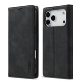 LC.IMEEKE Strong Magnetism Microfiber Leather Phone Case, For iPhone 17 Pro Max, For iPhone 17 Pro, For iPhone 17, For iPhone Air  