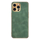 Electroplating Lambskin Leather Phone Case, For iPhone 14 Pro Max, For iPhone 13 Pro Max, For iPhone 13 Pro, For iPhone 13, For iPhone 12, For iPhone 12 Pro Max  