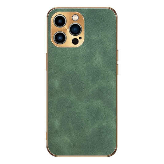Electroplating Lambskin Leather Phone Case, For iPhone 14 Pro Max, For iPhone 13 Pro Max, For iPhone 13 Pro, For iPhone 13, For iPhone 12, For iPhone 12 Pro Max  