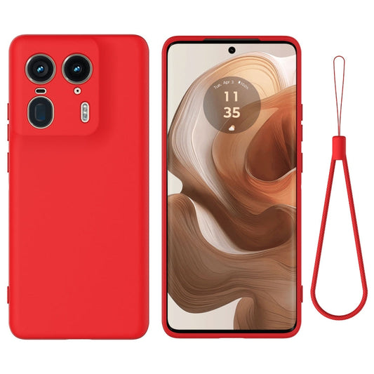 Solid Color Liquid Silicone Dropproof Full Coverage Phone Case, For Motorola Moto X50 Ultra  