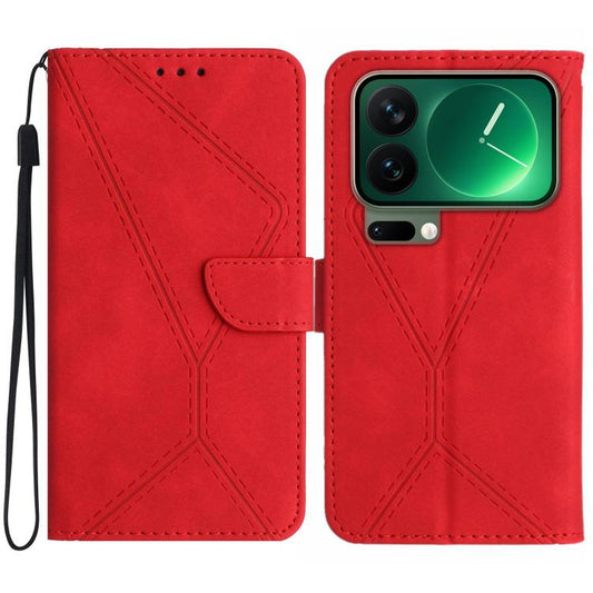 Stitching Embossed Leather Phone Case, For Xiaomi 17, For Xiaomi Poco M7 4G 169mm, For Xiaomi 15T Pro, For Xiaomi 15T  