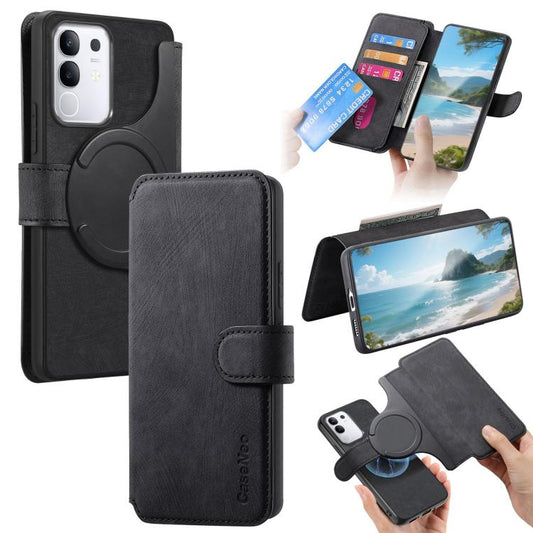 CaseNeo MagSafe RFID Anti-theft Retro Leather Phone Case, For vivo Y29 4G, For vivo V50, For vivo Y19s 4G, For vivo Y300+ / Y200 Pro 5G  