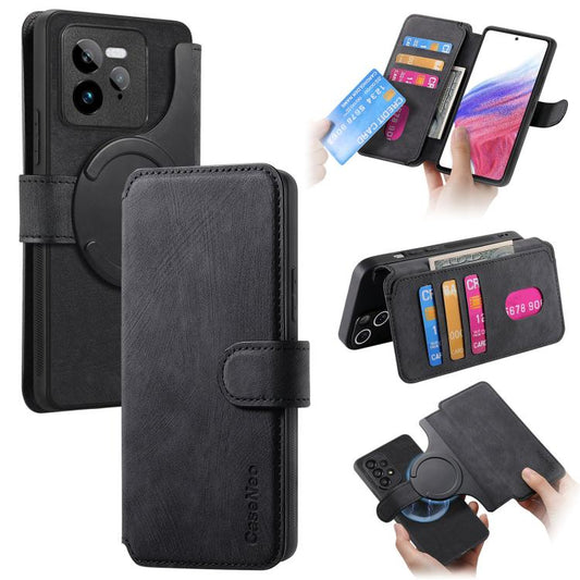 CaseNeo MagSafe RFID Anti-theft Retro Leather Phone Case, For Realme GT7 Pro, For Realme 13, For Realme 13+ 5G Global, For Realme C67 4G  