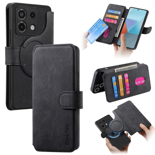CaseNeo MagSafe RFID Anti-theft Retro Leather Phone Case, For Redmi Note 13 Pro 5G, For Redmi Note 13 5G, For Redmi Note 13 Pro+ 5G, For Redmi Note 12 4G Global
